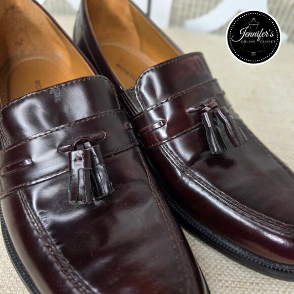 Bostonian NWOT Men's Burgundy Kinnon Step Leather Tassel Loafer Size 8M - Picture 7 of 15